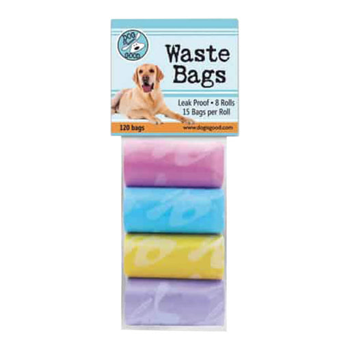 Dog is Good Pet Waste Bags Pastels, 8 Roll Pack - Jeffers - Animal & Pet Supplies > Pet Waste Disposal Systems & Tools