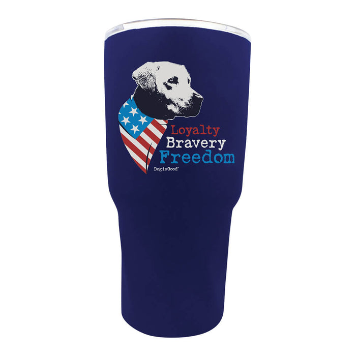 Dog is Good Stainless Steel Tumbler, Freedom Dog, 30 oz - Jeffers - Home Goods & Gifts > Kitchen