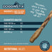 Dogginstix Braided Lamb Collagen Barbell Dog Chew – Natural, Grass - Fed, Low Fat Treat - DG2R - 12"L - Lamb - 1 ct - 3
