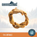 Dogginstix Braided Lamb Collagen Ring Chew Dog Treat – Natural, Grass - Fed, Low Fat - DG2N - 5" - Lamb - 1 ct - 2
