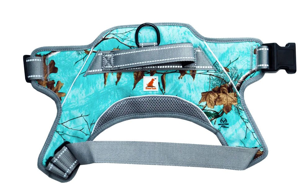 Doggy Tales Patented Realtree Hart Harness, Sea Glass - Jeffers - Dog Supplies > Dog Apparel > Dog Collars, Harnesses, & Leashes