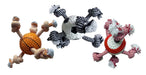 Doglucent TPR Ball with Rope Dog Toy – 9" Tug & Chew Toy (Assorted Sports Styles, 1 Count) - MR1BZ - 9" - 1 ct - 1