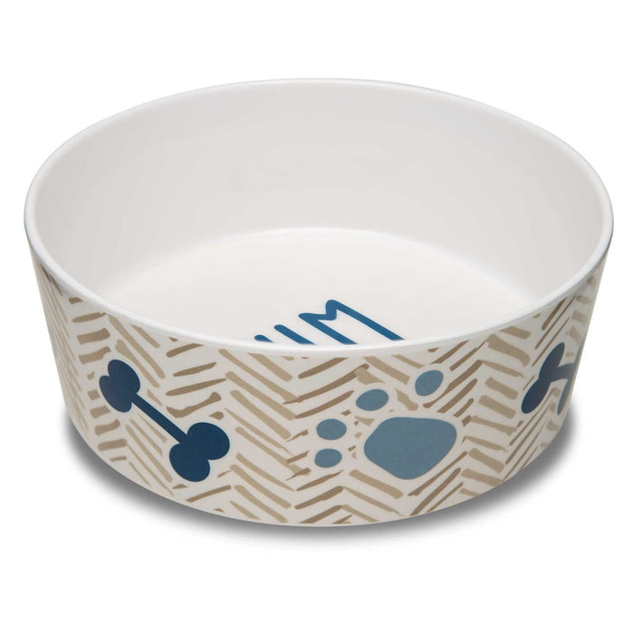 Dolce Moderno Skid - Resistant Dog Bowl – Dishwasher Safe, Skid - Resistant, BPA - Free - ZO114 - Yum Chevron - Small - 6