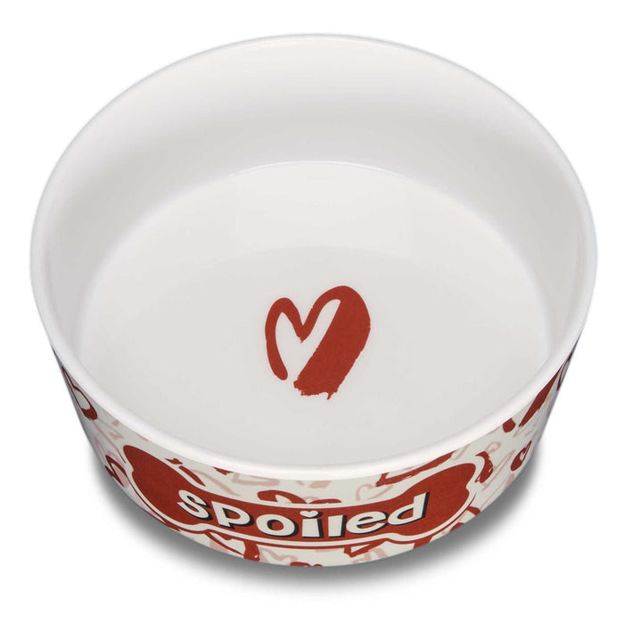Dolce Moderno Skid - Resistant Dog Bowl – Dishwasher Safe, Skid - Resistant, BPA - Free - ZO114 - Yum Chevron - Small - 8