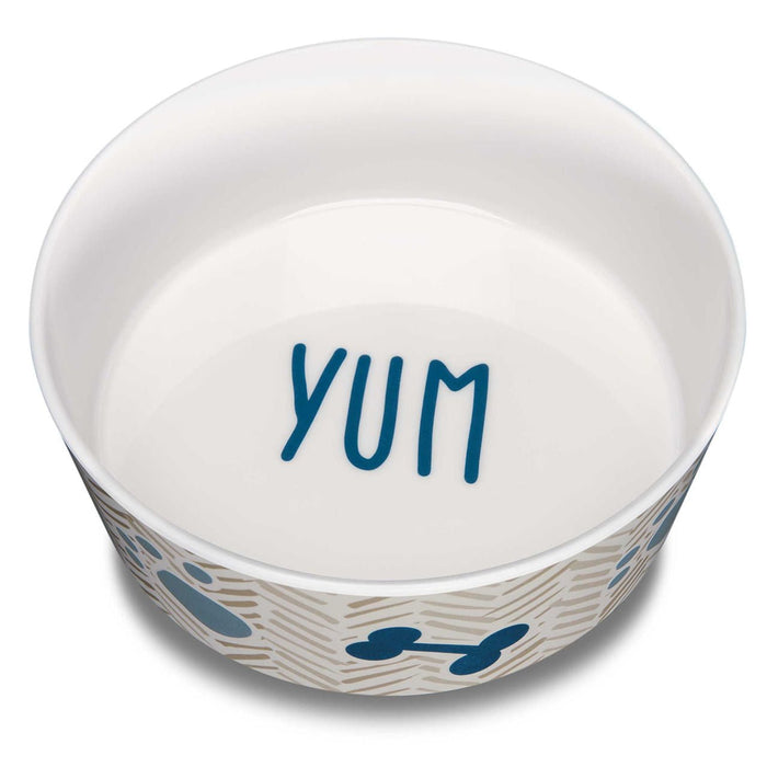 Dolce Moderno Skid - Resistant Dog Bowl – Dishwasher Safe, Skid - Resistant, BPA - Free - ZO114 - Yum Chevron - Small - 7