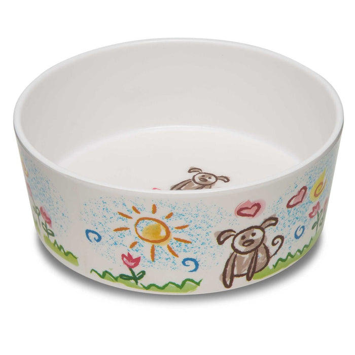 Dolce Moderno Skid - Resistant Dog Bowl – Dishwasher Safe, Skid - Resistant, BPA - Free - ZO118 - Puppy Forever - Large - 4