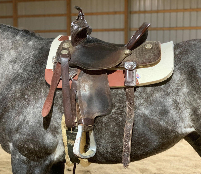 Dr. J 100% Pressed Wool Contoured Barrel Saddle Pad - Jeffers - Horse Supplies > Horse Tack > Saddle Pads & Blankets