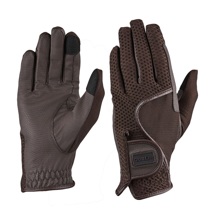 Dublin Airflow Honeycomb Equestrian Riding Gloves - KOAK2 - Chocolate - Small/6 - 3