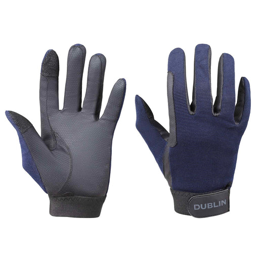 Dublin All Seasons II Equestrian Riding Gloves - KOAM1 - Navy - CHILDS Small - 2