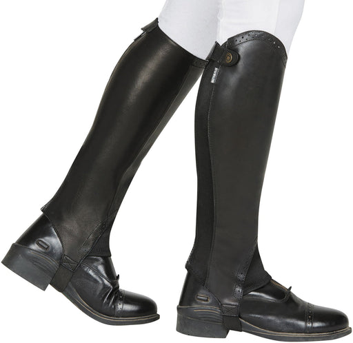 Dublin Evolution Rear Zip Half Chaps, Black - Jeffers - Women > Women's Riding & Equestrian Clothes