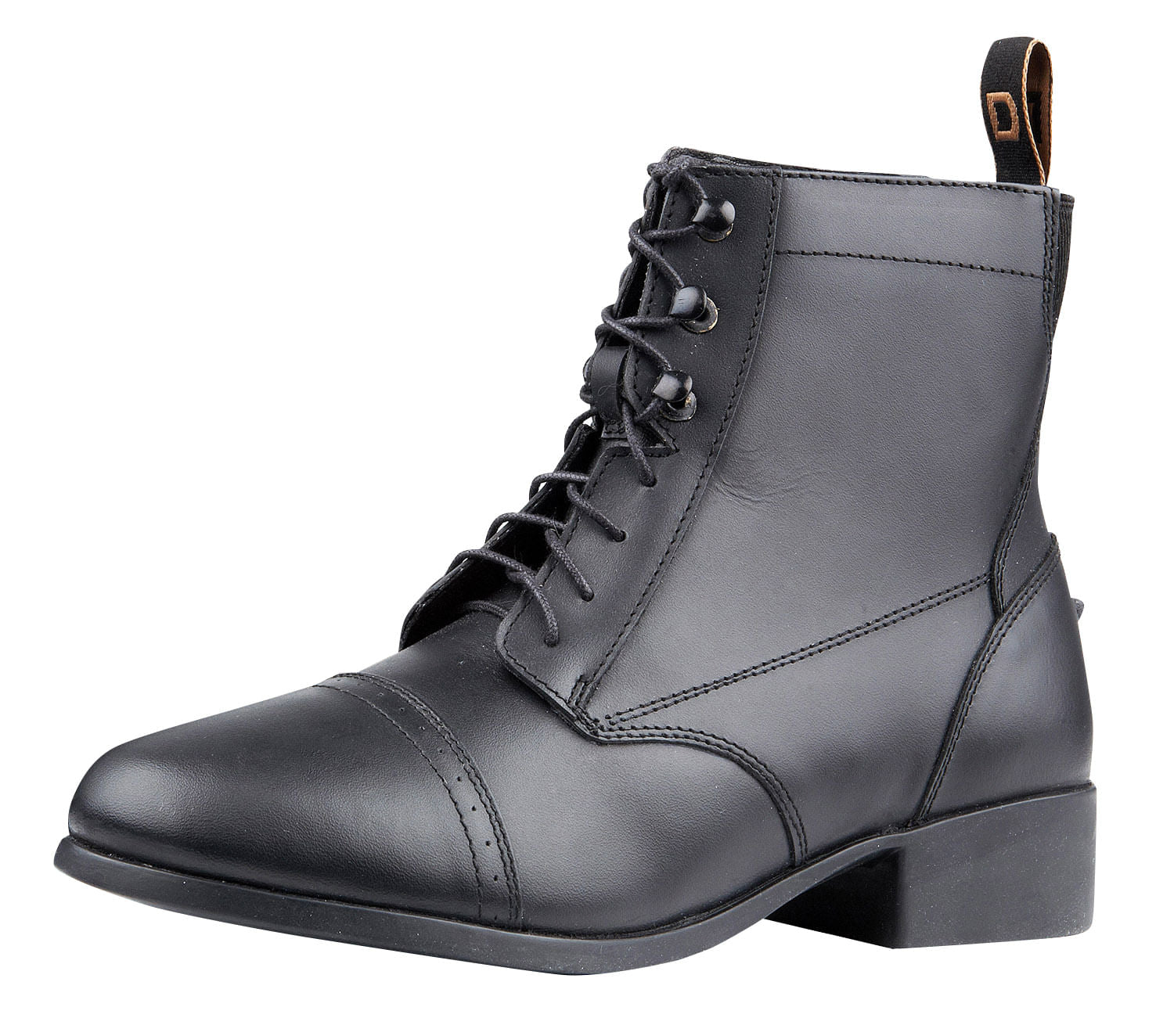 Ladies Dublin Foundation Laced Paddock Boots, Black — Jeffers