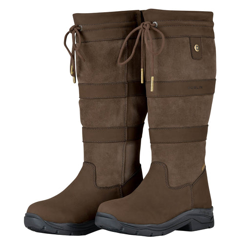 Dublin Ladies River IV Boots – Comfortable Waterproof Boots for Riding - KOGA2 - Chocolate Brown - 7 - 1