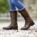 Dublin Ladies Yukon Tall Boots – Cozy Sherpa Fleece Tall Leather Boots - KOGAX - Brown - 7 - 4