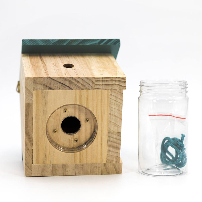 Durable Outdoor Carpenter Bee Trap - Pine Wood, Eco-Friendly, Hanging or Mounting, Multiple Styles - BBT1 - Cabin - 6