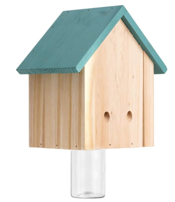 Durable Outdoor Carpenter Bee Trap – Pine Wood, Eco - Friendly, Hanging or Mounting, Multiple Styles - BBT1 - Cabin - 5