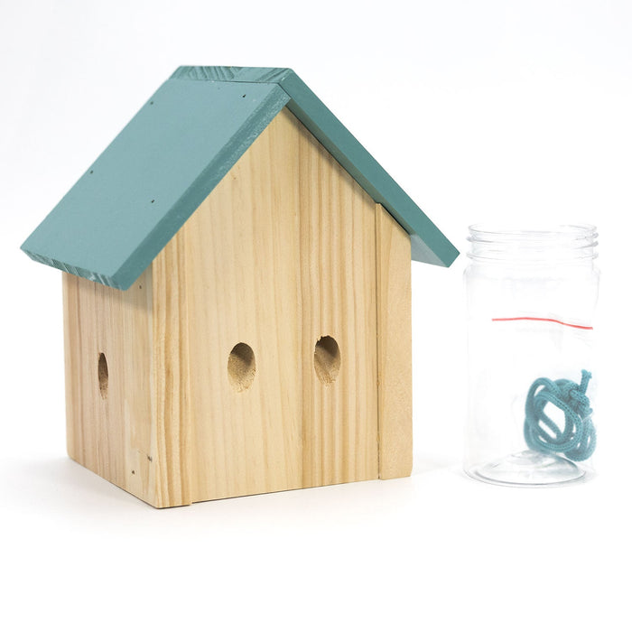 Durable Outdoor Carpenter Bee Trap - Pine Wood, Eco-Friendly, Hanging or Mounting, Multiple Styles - BBT1 - Cabin - 7