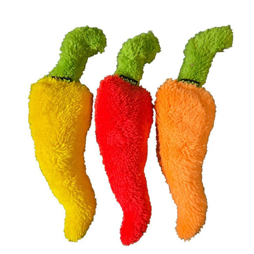 Duraplush Chili Pepper Dog Toy, Small - CD2Q - Small - Assorted - 1 ct - 2