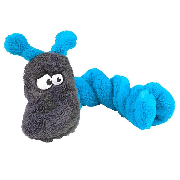 Duraplush Coil Caterpillar Dog Toy - CD2S - Medium - Blue - 1 ct - 1