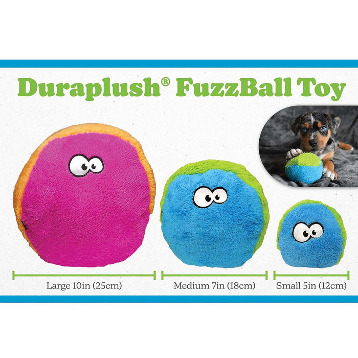 Duraplush FuzzBall Dog Toys - CD2AB - Small - Green - 1 ct - 3