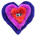 Duraplush Multi - Colored Heart Dog Toy, Medium - CD2AH - Medium - Multi - 1 ct - 1