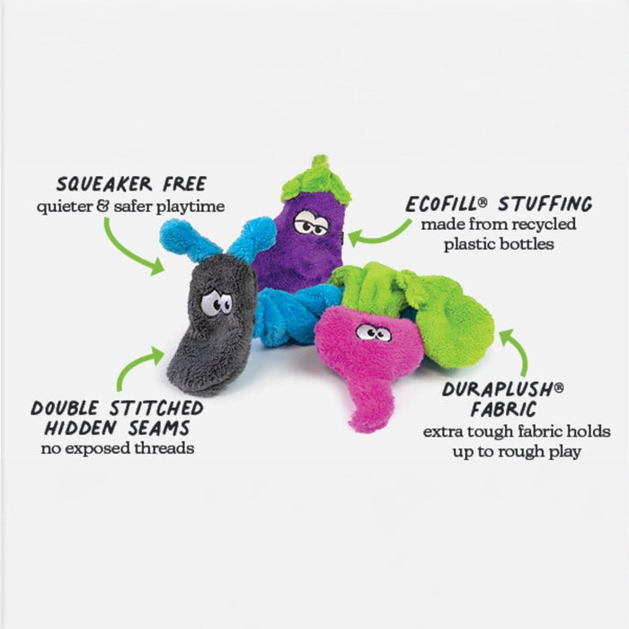 Duraplush Puppy Multi - Pack Dog Toys, Assorted Colors - CD2AS - Dog Toys - Small - 3 pack - 2