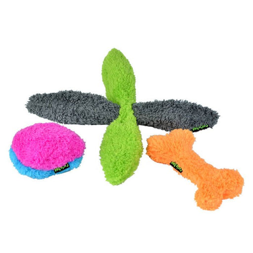 Duraplush Puppy Multi - Pack Dog Toys, Assorted Colors - CD2AS - Dog Toys - Small - 3 pack - 1