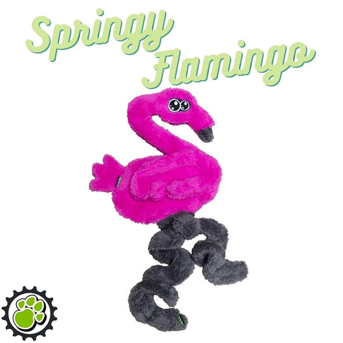 Duraplush Springy Flamingo Dog Toy, Medium - CD2AY - Large - Assorted - 1 ct - 2