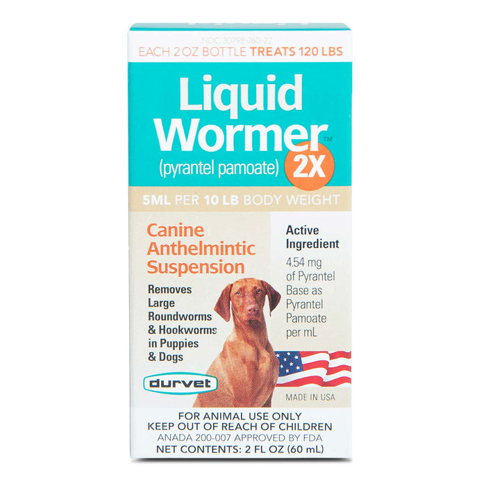 Durvet Liquid Wormer 2X for Dogs - Jeffers - Animal Health & Wellness > Medicine