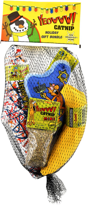 Yeowww! Dreidel Krinkle Catnip Gift Bundle -   