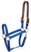 Economy Nylon Safety Horse Halter - Royal Blue Cob 