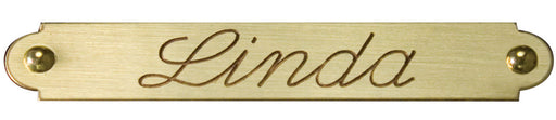 Bridle / Saddle Name Plate, Brass -   