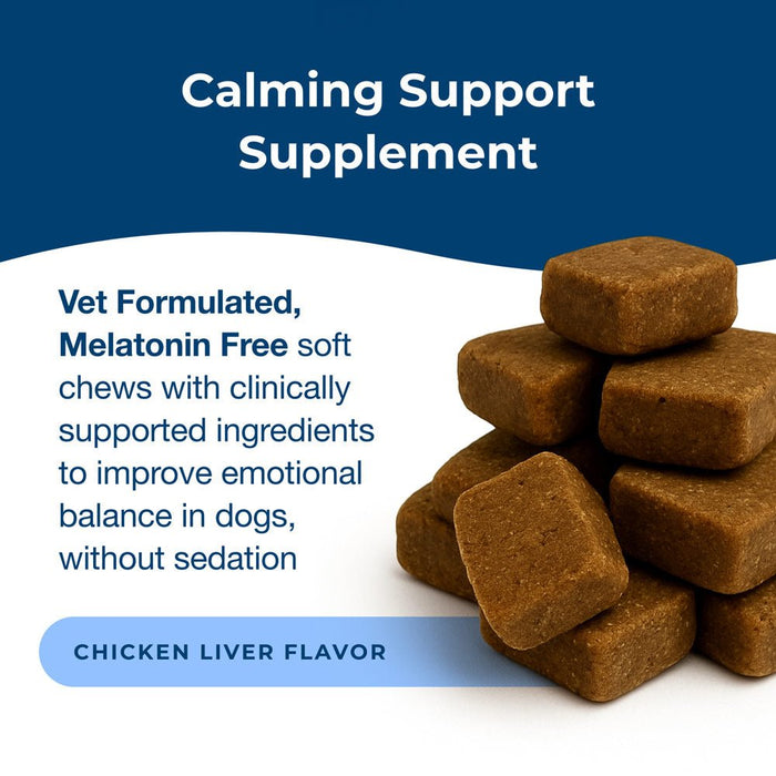 Dyne Calming & Stress Support Soft Chews for Dogs – Natural Stress Relief for Noise, Travel & Separation Anxiety - B7ZS - Chicken Liver - 60 Soft Chews - 4
