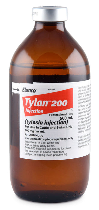 Tylan 200 Injection - Tylan 200, 500 mL  