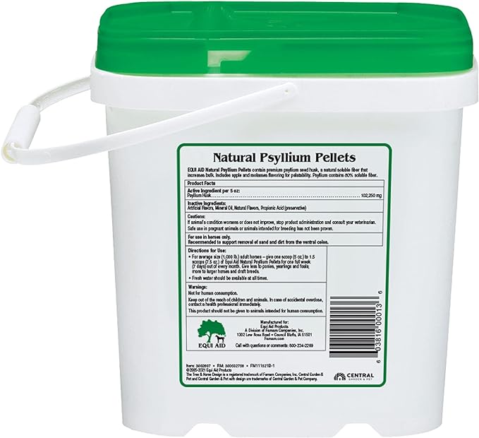 Equi-Aid Natural Psyllium Fiber Pellets - 5 lb Equi-Aid / Natural Psyllium Fiber Pellets  