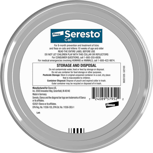 Seresto Flea & Tick Collar for Cats - Single Pack  