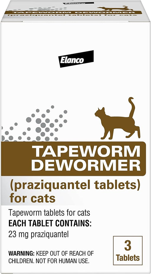 Elanco Tapeworm Cat Dewormer, 3 tablets -   