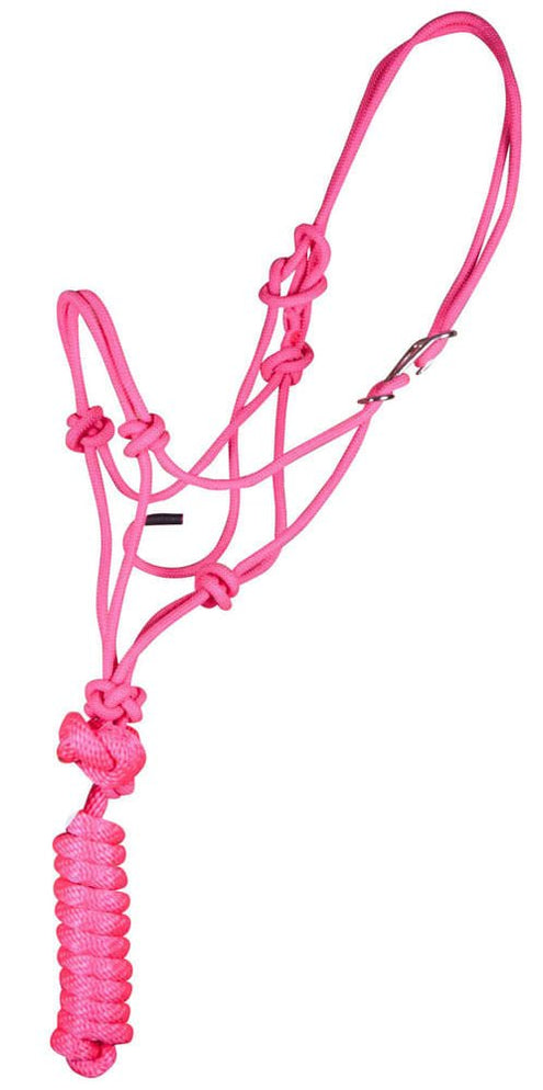Easy-On Rope Horse Halter with 8' Lead from Jeffers