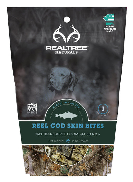 Reel Cod Skin Bites RealTree Naturals, 10 oz  -   