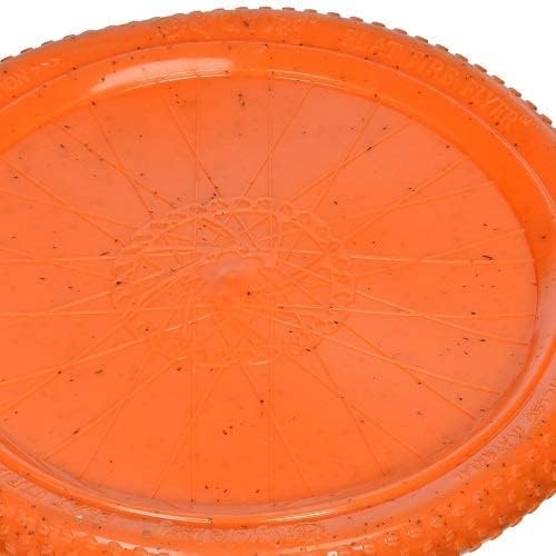 Ecolast Flat Tire Rubber Flyer Dog Toy - CD2BX - Orange - Medium (8"D) - 1 ct - 6