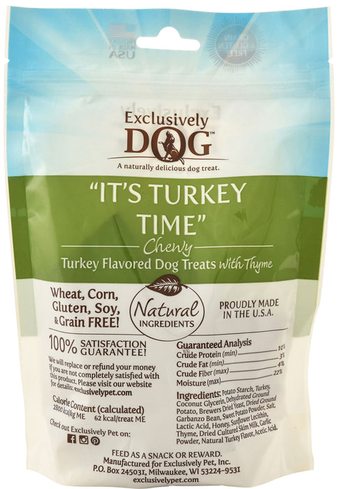 It's Turkey Time Chewy Dog Treats -   