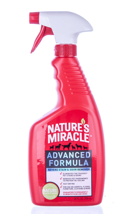 Nature's Miracle Advanced Severe Stain & Odor Remover, 32 oz - 24 oz Nature's Miracle Advanced Spray  