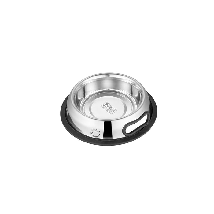 Embossed No - Tip Anti - Skid Stainless Steel Bowls - Jeffers - Animal & Pet Supplies > Pet Bowls, Feeders & Waterers