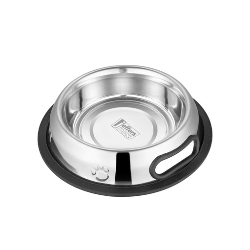 Embossed No - Tip Anti - Skid Stainless Steel Bowls - Jeffers - Animal & Pet Supplies > Pet Bowls, Feeders & Waterers