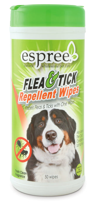 Espree Flea & Tick Repellent Wipes -   