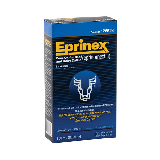 Eprinex (eprinomectin) Pour - On Cattle Wormer - M0E6 - 250 mL - 1