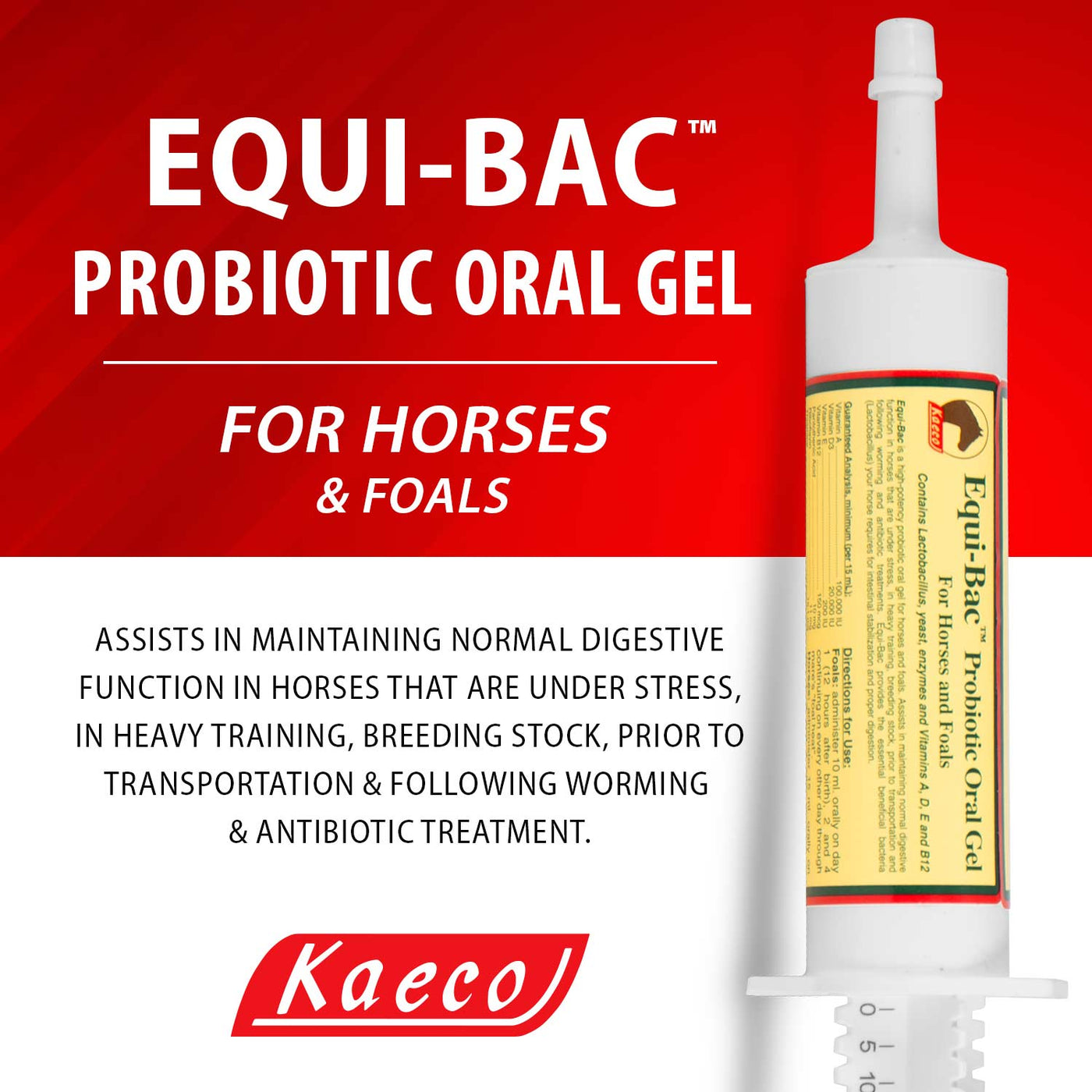 Equi-Bac Oral Gel, 80 cc tube — Jeffers