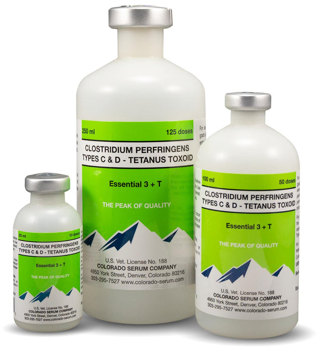 Essential 3 + T Vaccine for Cattle, Sheep, & Goat - C8TC - 10 Dose Vial - 2