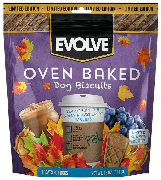 Evolve Oven Baked Dog Biscuits, Peanut Butter & Berry - Jeffers - Dog Supplies > Dog Treats > Biscuits & Baked Treats