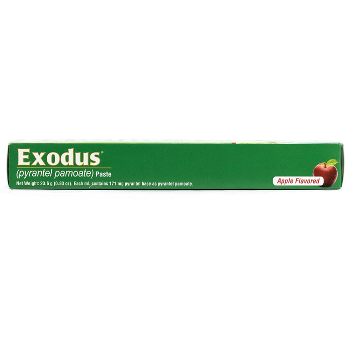 Exodus Pyrantel Pamoate Horse Dewormer Paste - 4CE1 - Single Dose Syringe (23.6 g) - Single Pack - Apple - 2