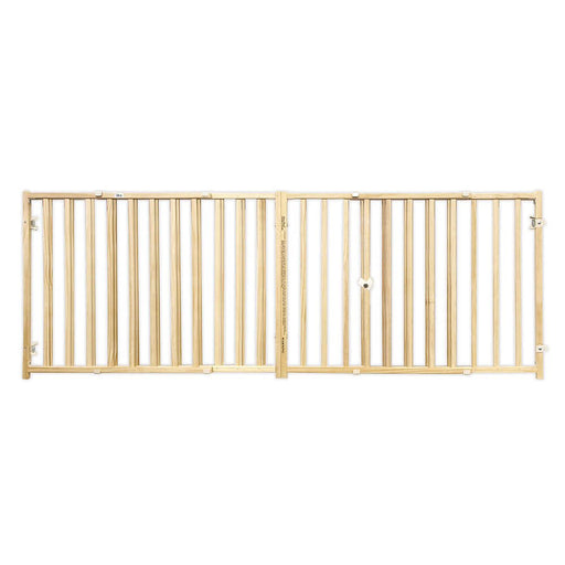 Extra Wide Expandable Wood Gate, 24' H - Jeffers - Animal & Pet Supplies > Pet Doors